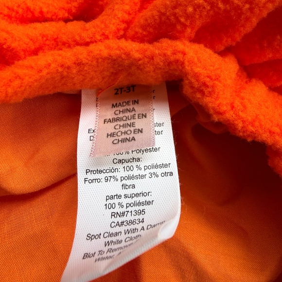 Pottery Barn Kids Pumpkin Costume Size 2T-3T - Picture 7 of 7